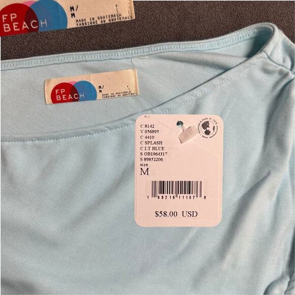 NWT Free People Cora Mini Dress – “Splash” – Size M – Coastal Cool Vibes 🌊 - Picture 10 of 11